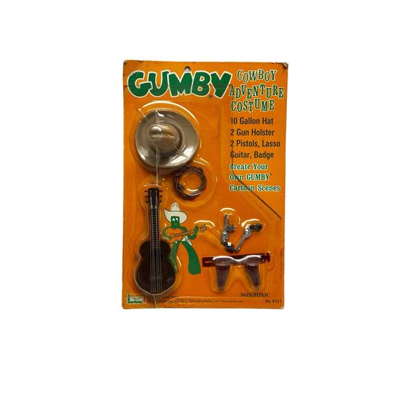 Gumby Cowboy Adventure Costume Accessory Pack Set New NIB 1965 Lakeside Toys - Picture 1 of 10